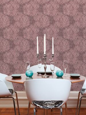 Livingwalls Wallpaper «Baroque, Pink, Purple, Red» 380932