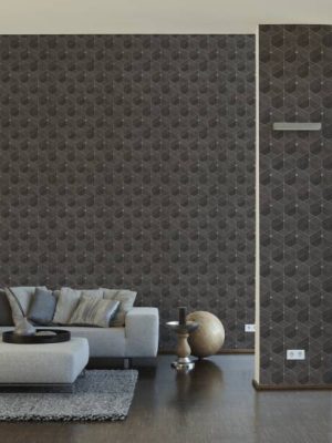 LIVINGWALLS WALLPAPER «TILE, BROWN» 382024