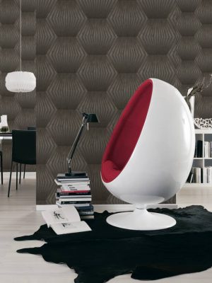 Livingwalls Wallpaper «Graphics, Brown» 382042