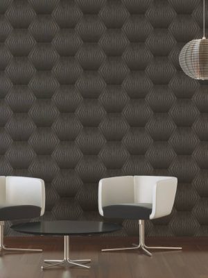 Livingwalls Wallpaper «Graphics, Brown» 382042