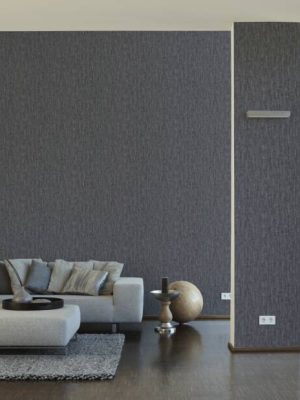 LIVINGWALLS WALLPAPER «UNI, BLACK, METALLIC» 382052