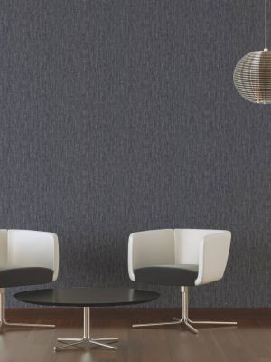 LIVINGWALLS WALLPAPER «UNI, BLACK, METALLIC» 382052