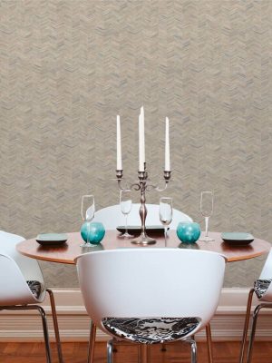 A.S. CRÉATION WALLPAPER «GRAPHICS, BEIGE, BLUE, GREY, TAUPE» 383095