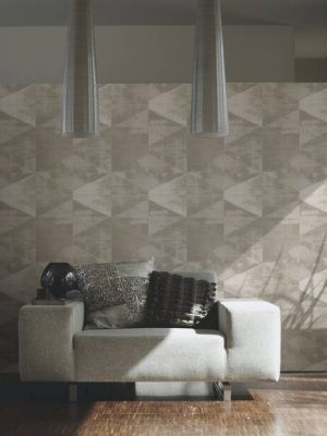 A.S. CRÉATION WALLPAPER «GRAPHICS, BEIGE, COPPER, GOLD, GREY» 383533