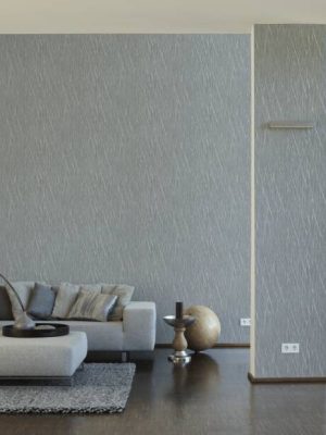 LIVINGWALLS WALLPAPER «COTTAGE, GREY, METALLIC, SILVER» 385981