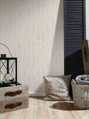 LIVINGWALLS WALLPAPER «FLORAL, BEIGE, GREY, TAUPE» 386142