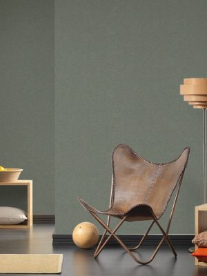 A.S. CRÉATION WALLPAPER «UNI, GOLD, GREEN, METALLIC» 386622