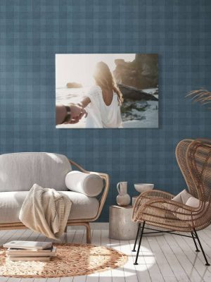 A.S. CRÉATION WALLPAPER «COTTAGE, BLUE» 386642