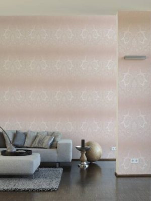A.S. CRÉATION WALLPAPER «ORNAMENT, BEIGE, METALLIC, PINK» 387083