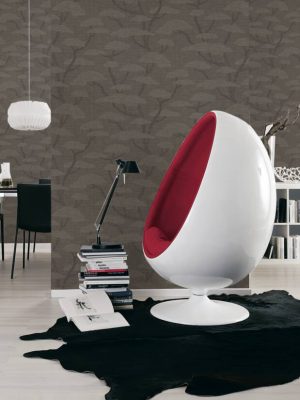 PRIVATE WALLS WALLPAPER «FLORAL, BEIGE, BROWN, GREY, TAUPE» 387415