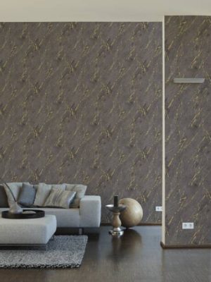 A.S. CRÉATION WALLPAPER «STONE, BLACK, GOLD, METALLIC» 388175