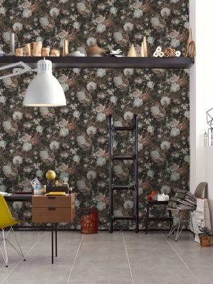 A.S. CRÉATION WALLPAPER «FLORAL, BEIGE, BROWN, CREAM, METALLIC» 388213