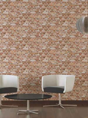 A.S. CRÉATION WALLPAPER «STONE, CREAM, RED» 388291