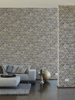 A.S. CRÉATION WALLPAPER «STONE, BEIGE, GREY, WHITE, YELLOW» 388292