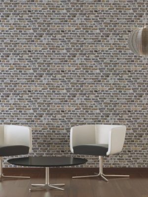 A.S. CRÉATION WALLPAPER «STONE, BEIGE, GREY, WHITE, YELLOW» 388292