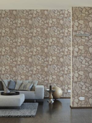 A.S. CRÉATION WALLPAPER «STONE, BEIGE, CREAM, GREY, TAUPE» 389343