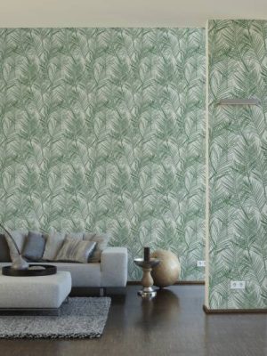 A.S. CRÉATION WALLPAPER «FLORAL, CREAM, GREEN, WHITE» 390381
