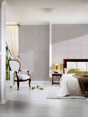 ARCHITECTS PAPER WALLPAPER «BAROQUE, FLORAL, BEIGE, GREY, WHITE» 390564