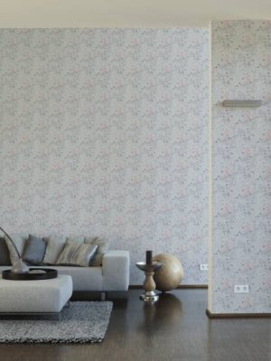 ARCHITECTS PAPER WALLPAPER «BAROQUE, FLORAL, GREY, PINK, WHITE» 390575