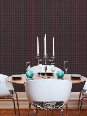 ARCHITECTS PAPER WALLPAPER «COTTAGE, BLACK, PINK, RED» 390641
