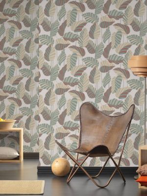 A.S. CRÉATION WALLPAPER «FLORAL, BEIGE, BLUE, GREEN, RED» 390941