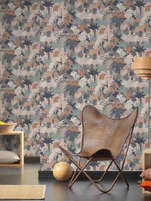A.S. CRÉATION WALLPAPER «FLORAL, BEIGE, BROWN, CREAM, GREEN» 390964