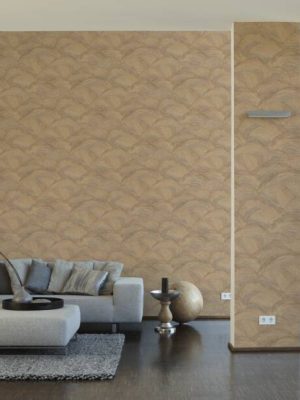 LIVINGWALLS WALLPAPER «GRAPHICS, BEIGE, BROWN, CREAM, GOLD» 391054