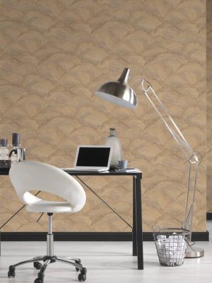 LIVINGWALLS WALLPAPER «GRAPHICS, BEIGE, BROWN, CREAM, GOLD» 391054