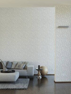 LIVINGWALLS WALLPAPER «FLORAL, BLUE, GREY, WHITE» 391111