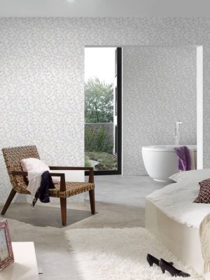 LIVINGWALLS WALLPAPER «FLORAL, BLUE, GREY, WHITE» 391111
