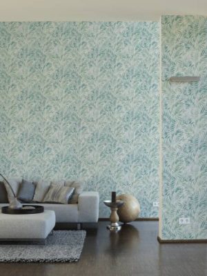 LIVINGWALLS WALLPAPER «FLORAL, GREEN, WHITE» 391201