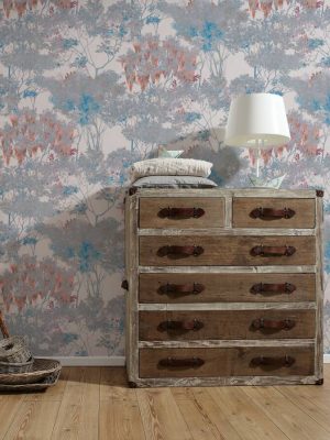 ARCHITECTS PAPER WALLPAPER «FLORAL, COLORFUL, GREY, PINK» 391732