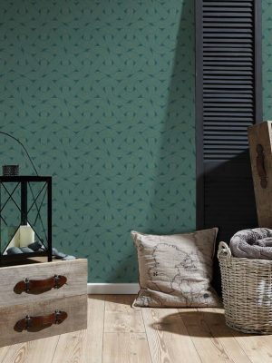 ARCHITECTS PAPER WALLPAPER «GRAPHICS, GREEN, METALLIC» 391753