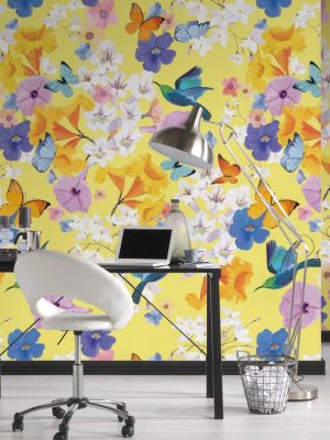 LIVINGWALLS WALLPAPER «FLORAL, COLORFUL» 391971