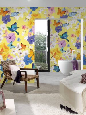 LIVINGWALLS WALLPAPER «FLORAL, COLORFUL» 391971