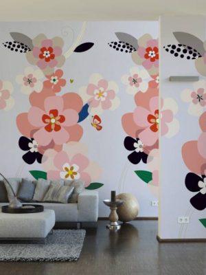 LIVINGWALLS WALLPAPER «FLORAL, COLORFUL» 392081