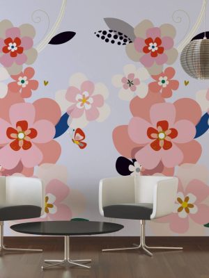 LIVINGWALLS WALLPAPER «FLORAL, COLORFUL» 392081