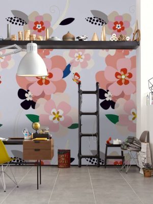 LIVINGWALLS WALLPAPER «FLORAL, COLORFUL» 392081