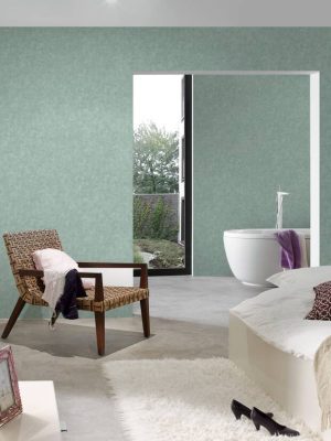 LIVINGWALLS WALLPAPER «UNI, GREEN» 392239