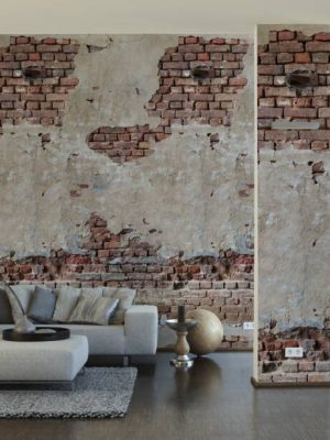 LIVINGWALLS WALLPAPER «BLACK, GREY, RED» 392351