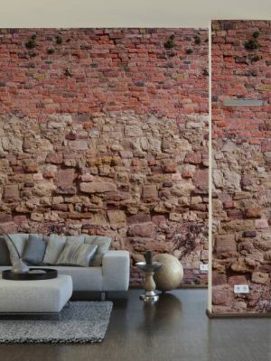 LIVINGWALLS WALLPAPER «GREY, RED» 392461