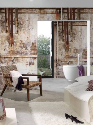 LIVINGWALLS WALLPAPER «BLACK, BROWN, GREY» 392531