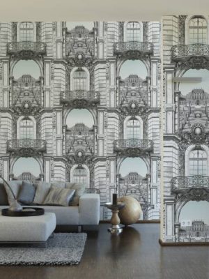 LIVINGWALLS WALLPAPER «BLACK, WHITE» 393111