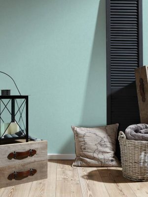 ARCHITECTS PAPER WALLPAPER «UNI, BLUE, GREEN, TURQUOISE» 393313