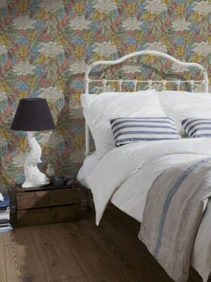 LIVINGWALLS WALLPAPER «FLORAL, COLORFUL, GREEN, YELLOW» 394281