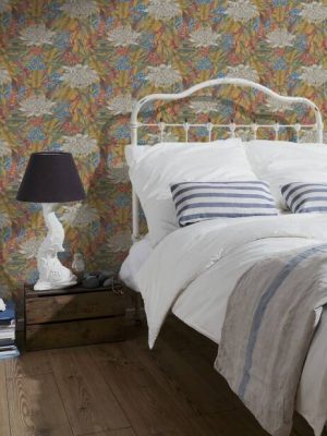 LIVINGWALLS WALLPAPER «FLORAL, COLORFUL, GREEN, YELLOW» 394284