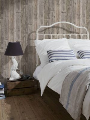 A.S. Création Wallpaper «Wood, Cottage, Beige, Black, Cream» 959312