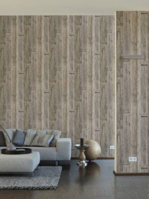 A.S. Création Wallpaper «Wood, Cottage, Beige, Black, Cream» 959312