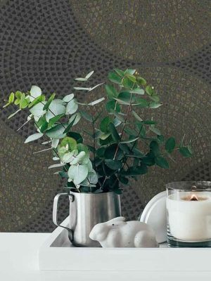 siva geometrijska tapeta za zid