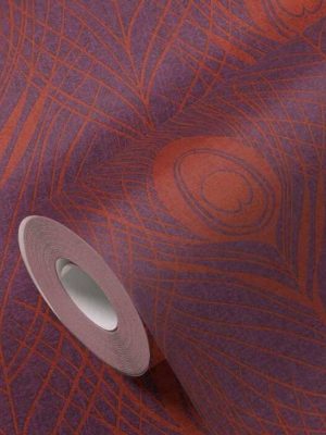 ljubičasta tapeta sa paunovim perom prodaja tapeta